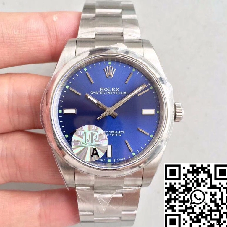 JF Perpetual Dial Oyster Factory 39 114300 Rolex Blue 1103